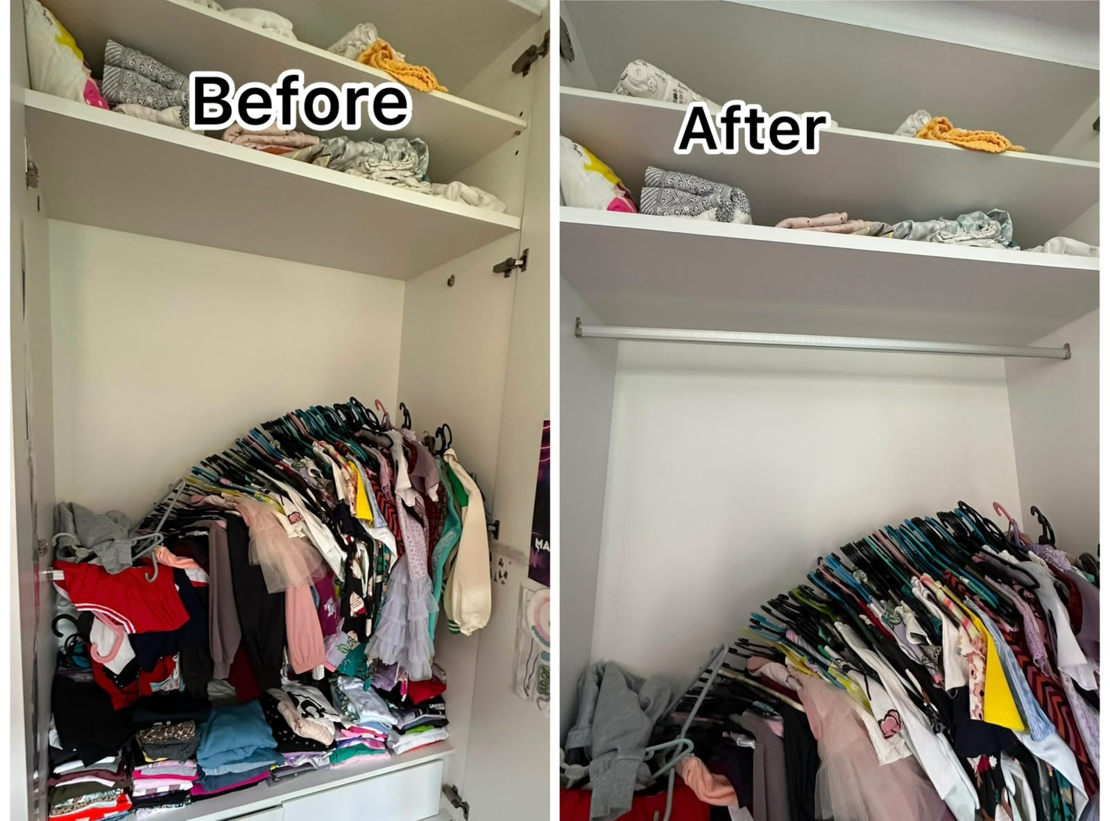 Wardrobe Hanging Rod Installation Service in Singapore
